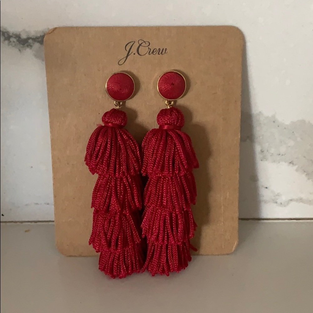 NWT JCrew tassel earrings